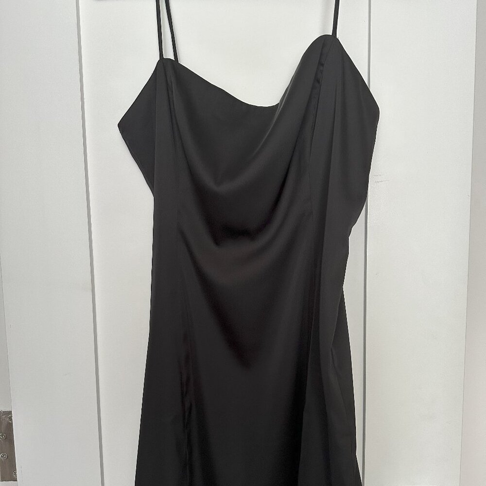 Aritzia Sunday Best - Black Shimmer Strap Dress, size 4